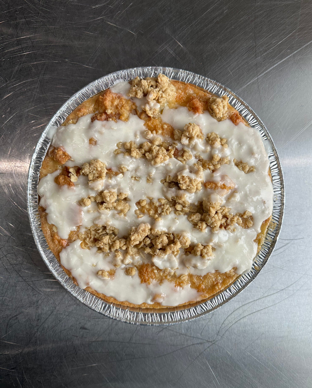 Apple Streusel Brioche Bread Pudding